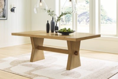 Galliden Dining Table - Light Brown Dining Table modern furniture Contempo Furniture