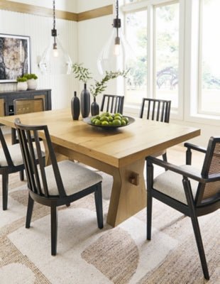 Galliden Dining Table - Light Brown Dining Table modern furniture Contempo Furniture