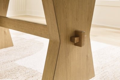 Galliden Dining Table - Light Brown Dining Table modern furniture Contempo Furniture