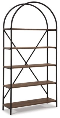 Galtbury Bookcase - Dark Brown Etageres modern furniture Contempo Furniture