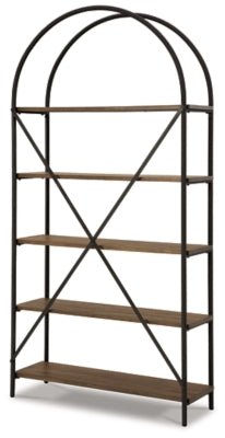 Galtbury Bookcase - Dark Brown Etageres modern furniture Contempo Furniture