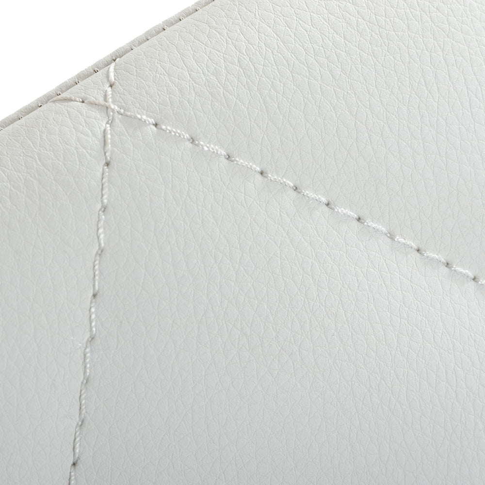 Ganon - Modern White & Gold Dining Chair - View 12