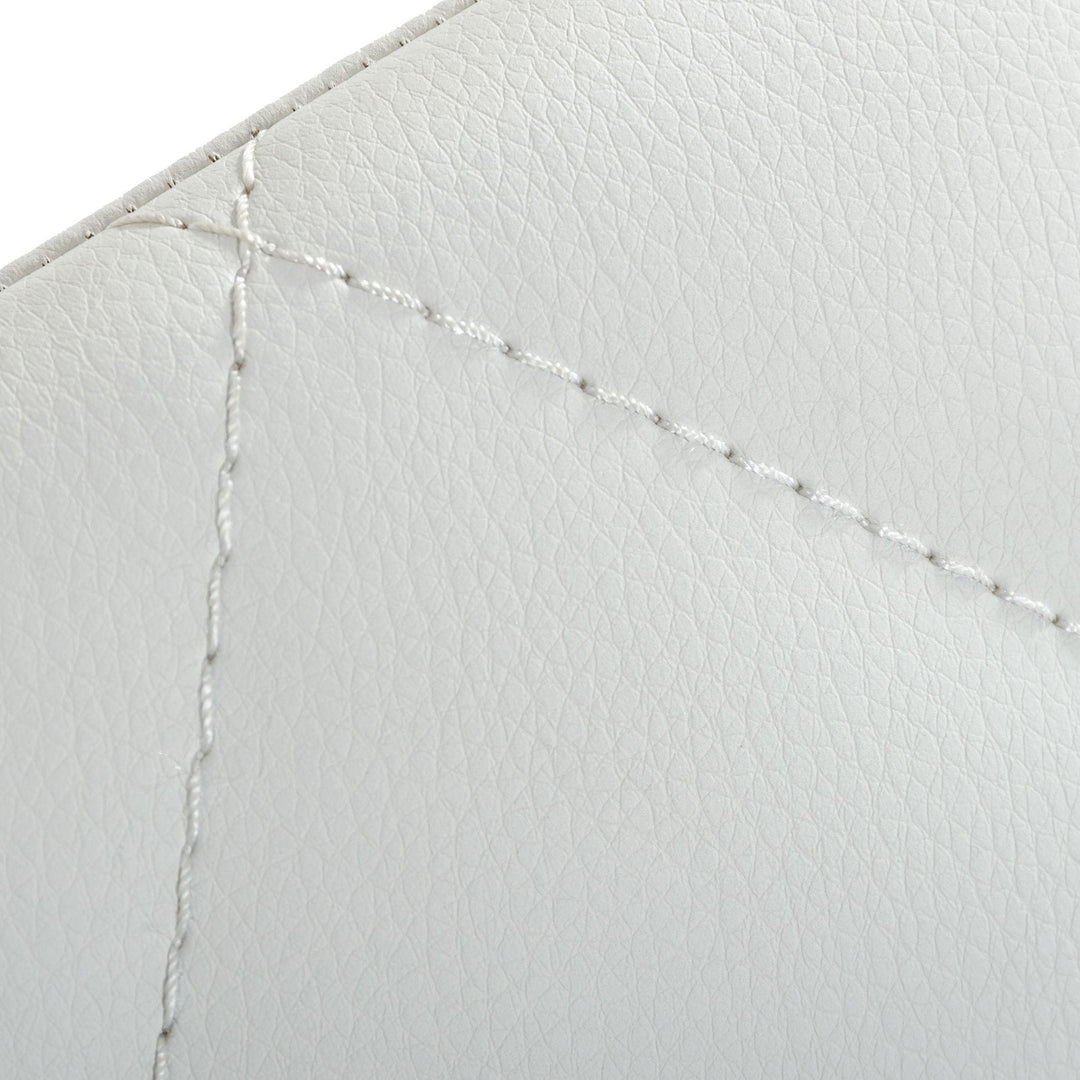 Ganon - Modern White & Gold Dining Chair