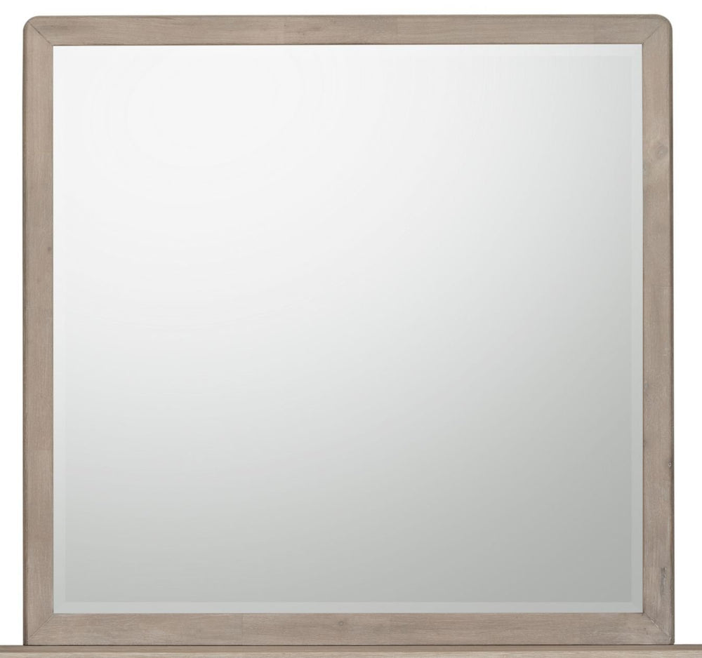 Gardenia Beveled Glass Wall or Dresser Mirror in Chai Mirror modern furniture Contempo Furniture