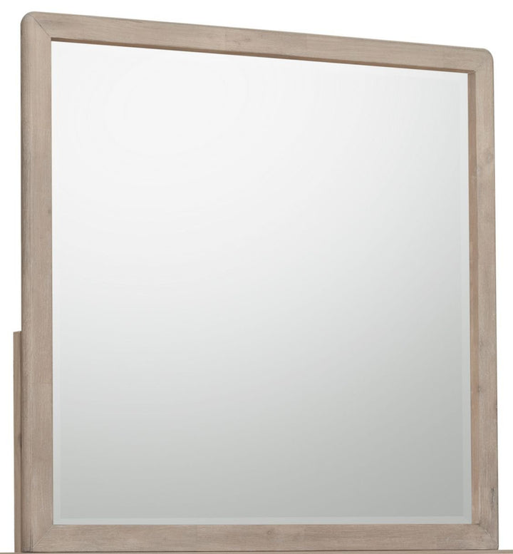 Gardenia Beveled Glass Wall or Dresser Mirror in Chai Mirror modern furniture Contempo Furniture