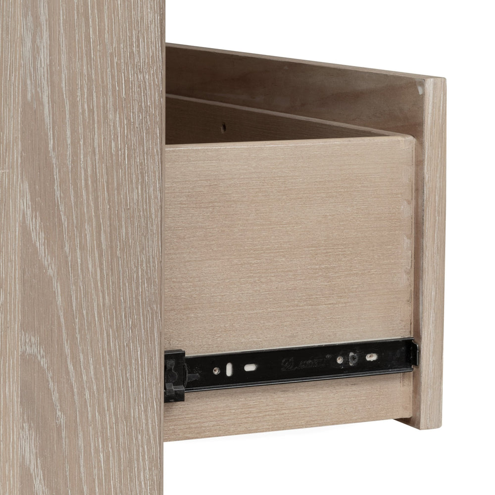 Gardenia Six Drawer Oak Wood Dresser in Chai Dresser modern furniture Contempo Furniture