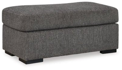 Gardiner Ottoman - Dark Gray Upholstered Ottoman modern furniture Contempo Furniture
