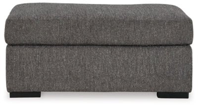 Gardiner Ottoman - Dark Gray Upholstered Ottoman modern furniture Contempo Furniture