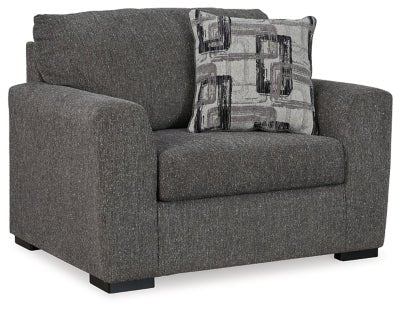 Gardiner Oversized Chair - Dark Gray | Ashley Furniture