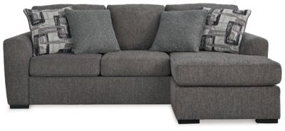 Gardiner Sofa Chaise - Dark Gray Stationary Sofa modern furniture Contempo Furniture