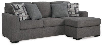 Gardiner Sofa Chaise - Dark Gray Stationary Sofa modern furniture Contempo Furniture