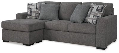 Gardiner Sofa Chaise - Dark Gray Stationary Sofa modern furniture Contempo Furniture