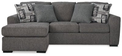 Gardiner Sofa Chaise - Dark Gray Stationary Sofa modern furniture Contempo Furniture