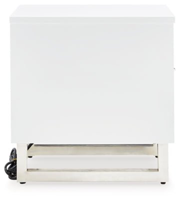Gardoni Chairside End Table - White Chair Side Table modern furniture Contempo Furniture