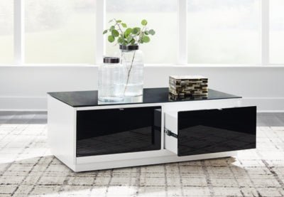 Gardoni Coffee Table - White Cocktail Table modern furniture Contempo Furniture