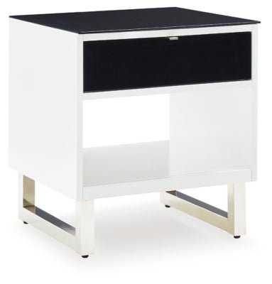Gardoni End Table - White End Table modern furniture Contempo Furniture