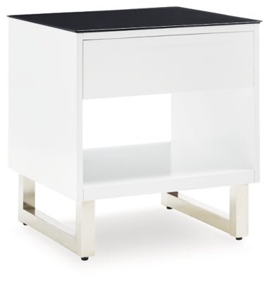 Gardoni End Table - White End Table modern furniture Contempo Furniture