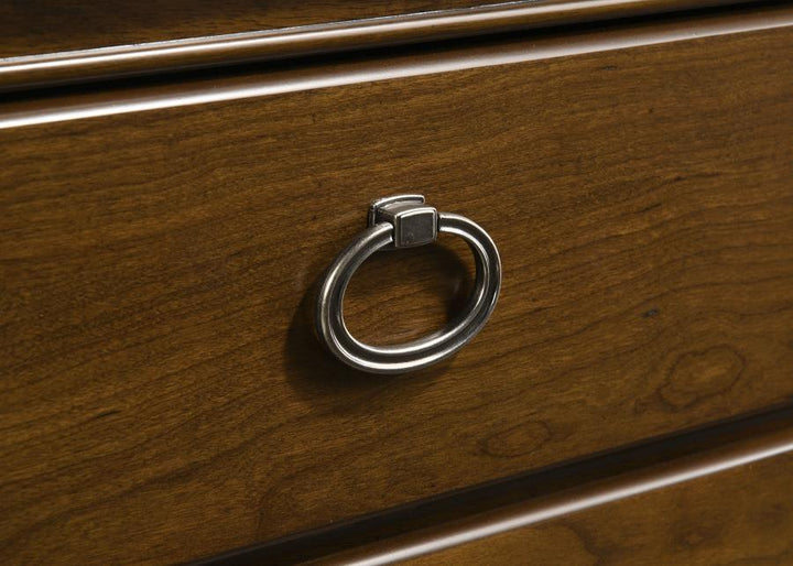 Garland - 11 - Drawer Bedroom Dresser Cabinet - Brown Cherry Dressers modern furniture Contempo Furniture