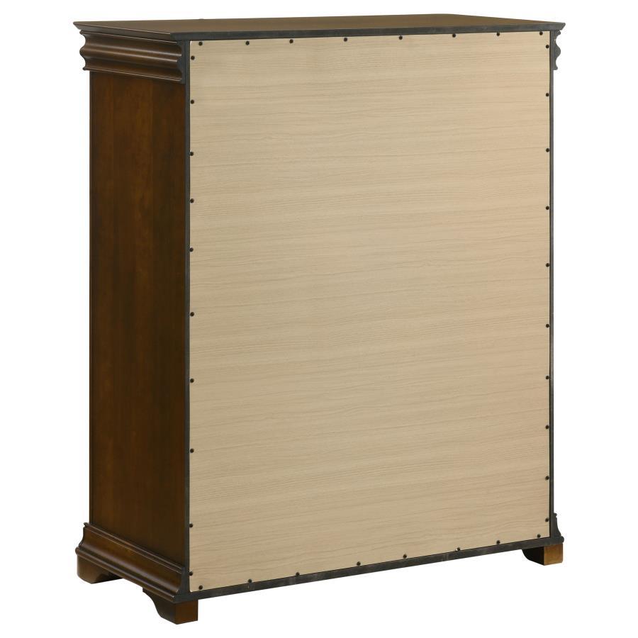 Garland - 4 - Drawer Bedroom Chest Of Drawers - Brown Cherry Accent Chest modern furniture Contempo Furniture