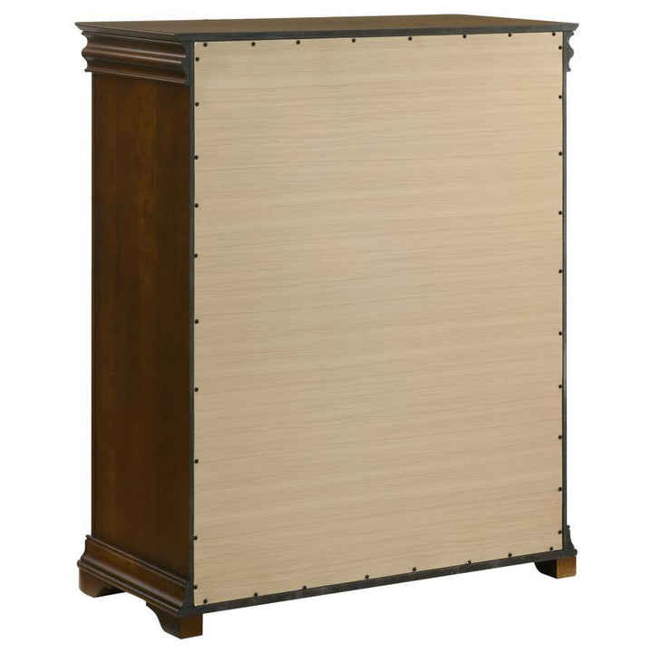 Garland - 4 - Drawer Bedroom Chest Of Drawers - Brown Cherry Accent Chest modern furniture Contempo Furniture