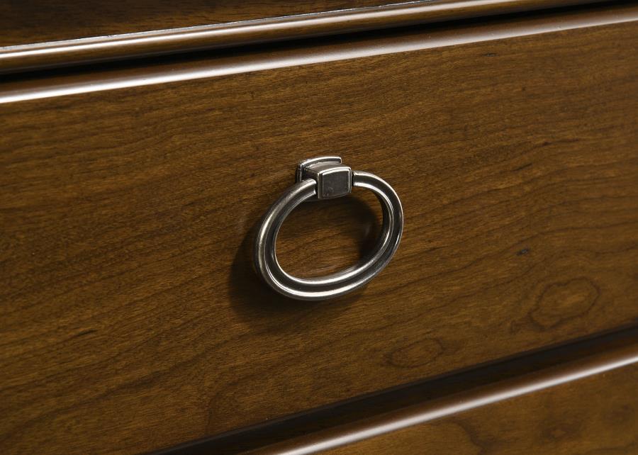 Garland - 4 - Drawer Bedroom Chest Of Drawers - Brown Cherry Accent Chest modern furniture Contempo Furniture