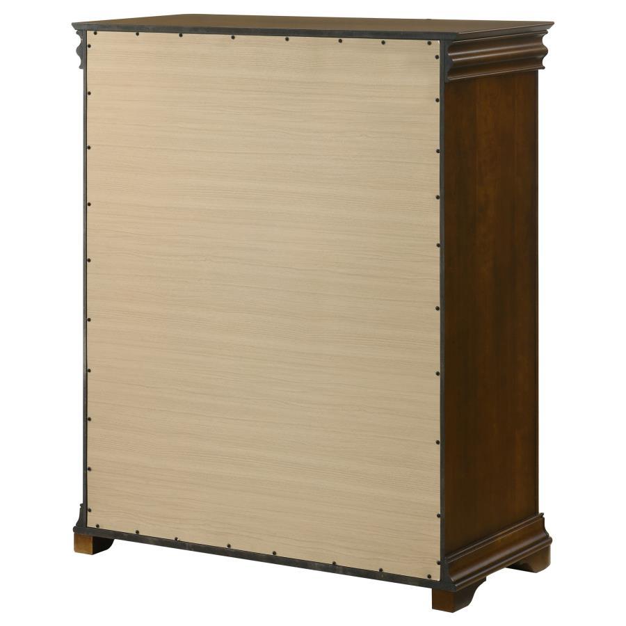 Garland - 4 - Drawer Bedroom Chest Of Drawers - Brown Cherry Accent Chest modern furniture Contempo Furniture