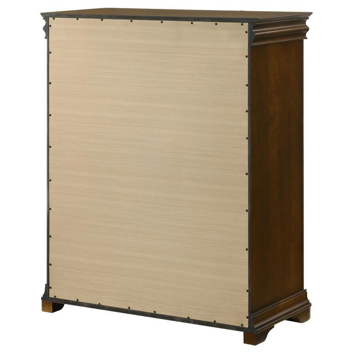 Garland - 4 - Drawer Bedroom Chest Of Drawers - Brown Cherry Accent Chest modern furniture Contempo Furniture