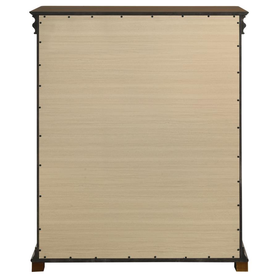 Garland - 4 - Drawer Bedroom Chest Of Drawers - Brown Cherry Accent Chest modern furniture Contempo Furniture