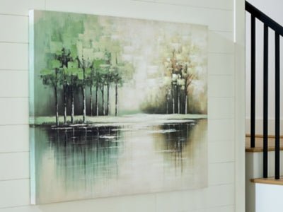 Garlenridge Wall Art - Green Canvas Art modern furniture Contempo Furniture