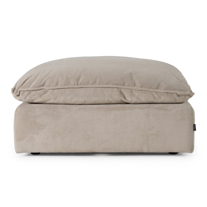 Garman - Modern Light Grey Ottoman