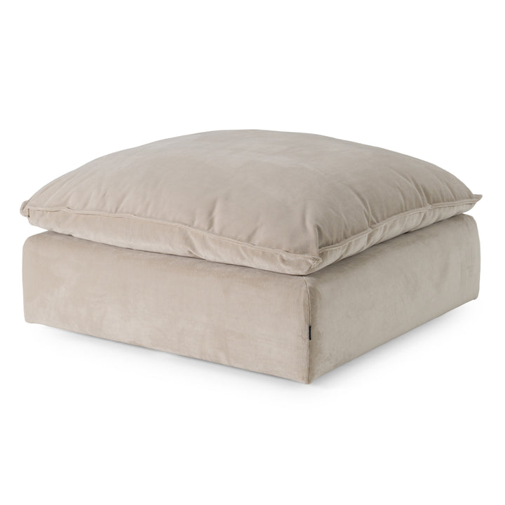 Garman - Modern Light Grey Ottoman