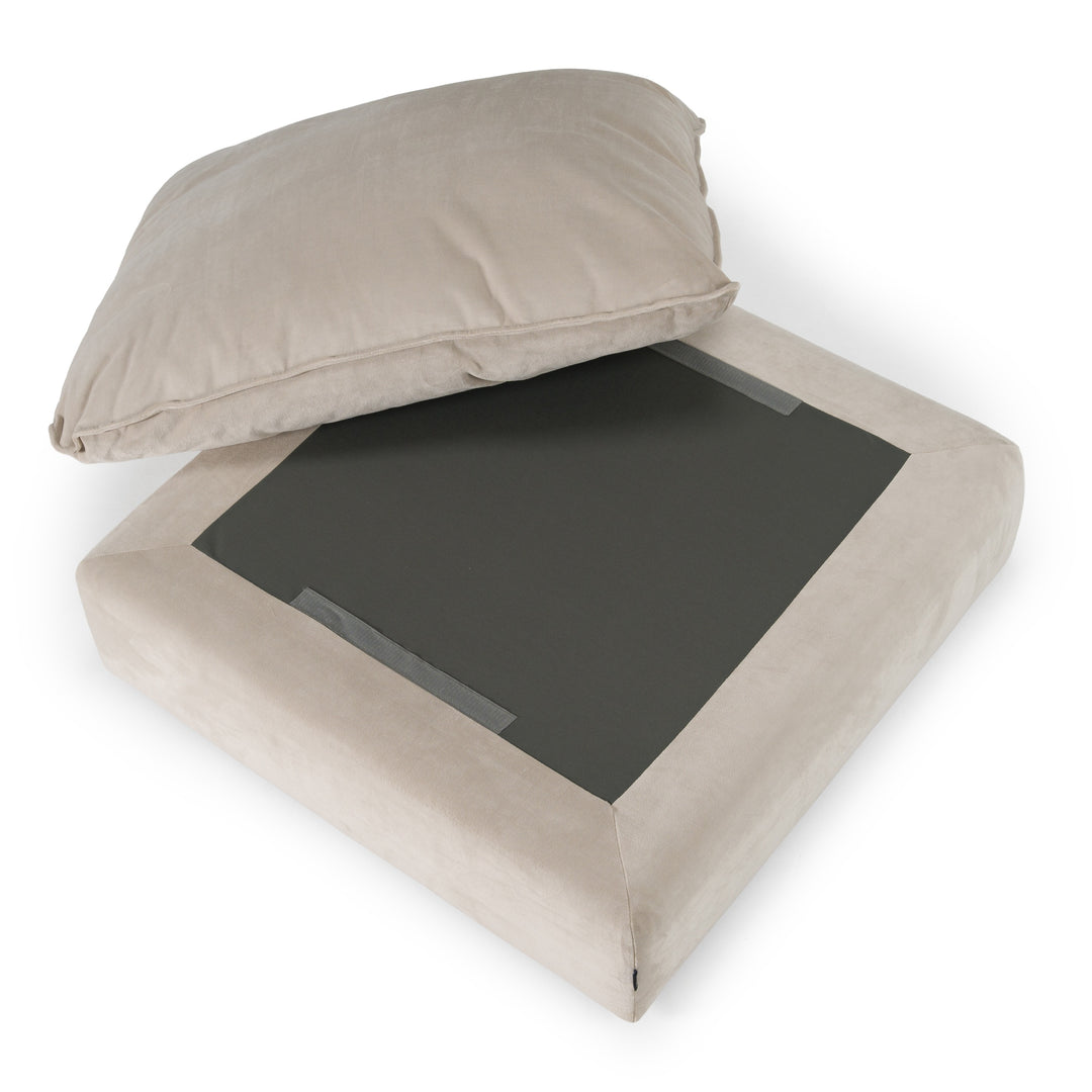 Garman - Modern Light Grey Ottoman
