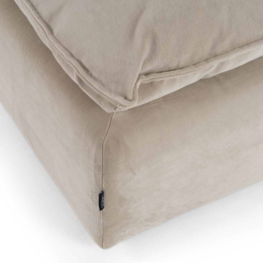 Garman - Modern Light Grey Ottoman