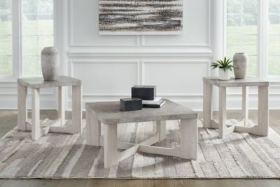Garnilly Table (Set of 3) - Gray Table Set modern furniture Contempo Furniture