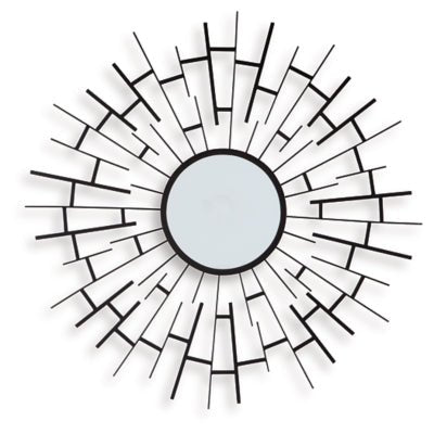 Garrenworth Accent Mirror - Black | Ashley Furniture