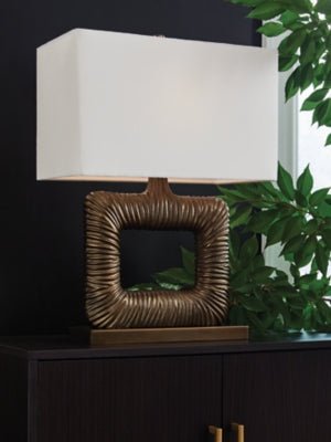 Garronby Table Lamp - Dark Brown Table Lamp modern furniture Contempo Furniture