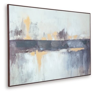 Gatesford Wall Art - Blue Canvas Art modern furniture Contempo Furniture