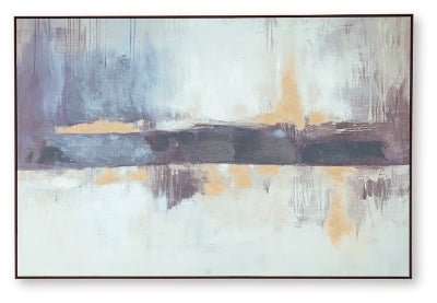 Gatesford Wall Art - Blue Canvas Art modern furniture Contempo Furniture