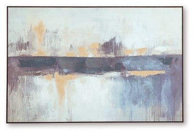 Gatesford Wall Art - Blue Canvas Art modern furniture Contempo Furniture