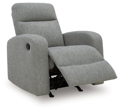 Gauntlet Recliner - Gray Rocker Chair modern furniture Contempo Furniture