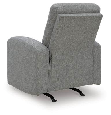 Gauntlet Recliner - Gray Rocker Chair modern furniture Contempo Furniture