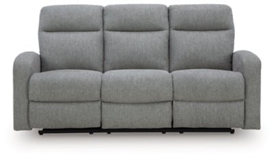 Gauntlet Reclining Sofa - Gray Reclining Sofa modern furniture Contempo Furniture