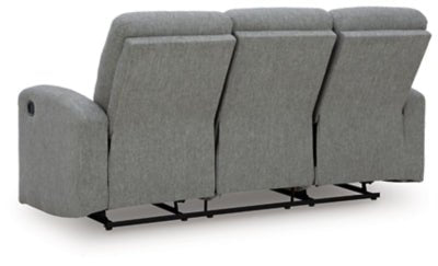 Gauntlet Reclining Sofa - Gray Reclining Sofa modern furniture Contempo Furniture