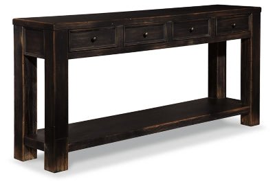 Gavelston Sofa/Console Table - Black | Ashley Furniture