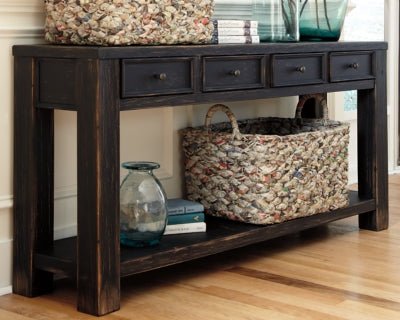 Gavelston Sofa/Console Table - Black Sofa Table modern furniture Contempo Furniture
