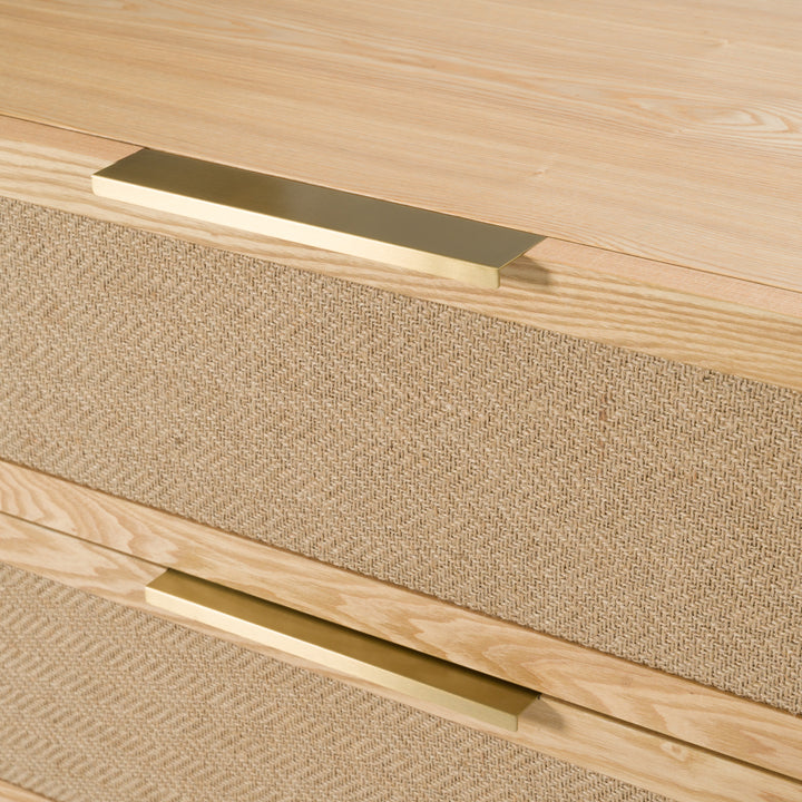 Gavin - Modern Natural Ash  Rattan Bedroom Set