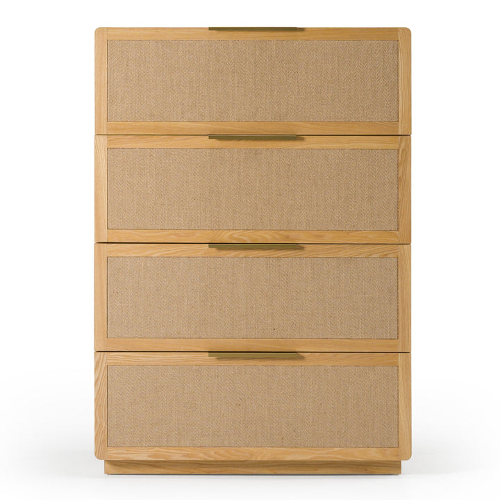 Gavin - Modern Natural Ash + Rattan Chest