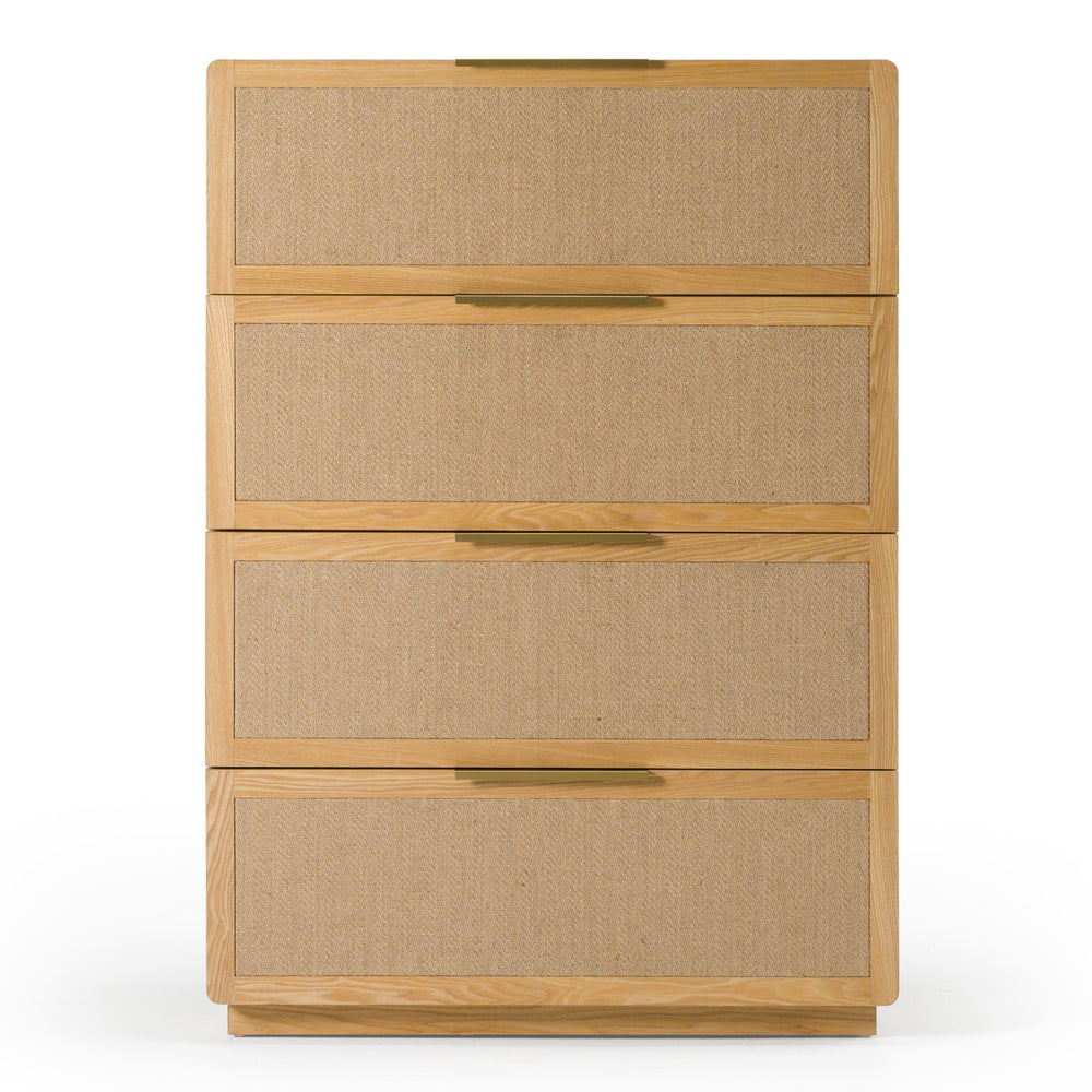 Gavin - Modern Natural Ash + Rattan Chest