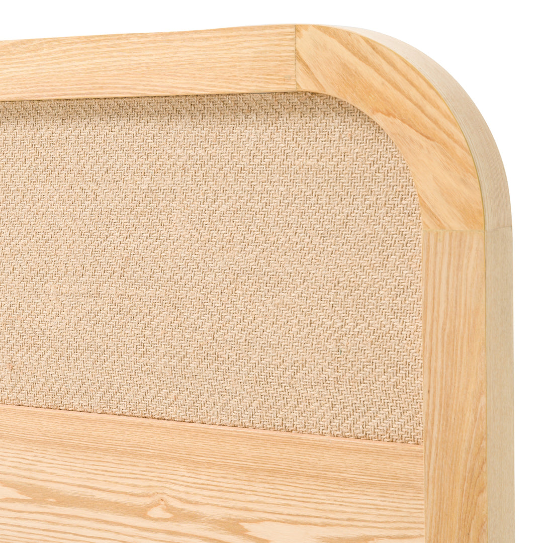 Gavin - Modern Natural Ash + Rattan 4-Piece Bedroom Set