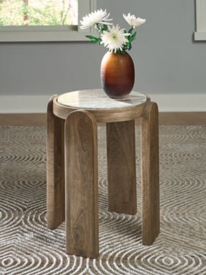 Gavrilley Accent Table - Light Brown Accent Table modern furniture Contempo Furniture